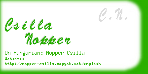 csilla nopper business card